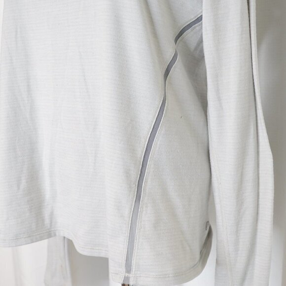Lululemon Intensi-Tee Long Sleeve In Heathered Seal Grey / Battleship Sz 10 - Picture 7 of 10